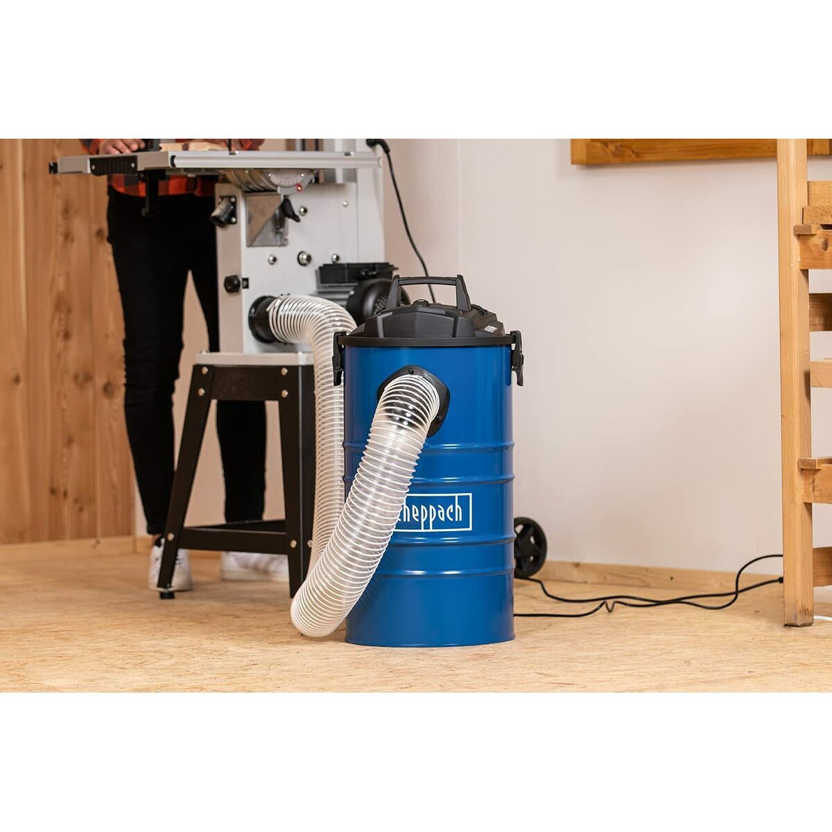 Scheppach S7152779 Σκούπα Στάχτης 1200W με Κάδο 65lt - Image 4
