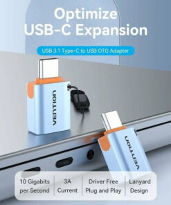 Alternative view of Vention Μετατροπέας N-Connector male σε USB-C female 1τμχ (CUBH0)