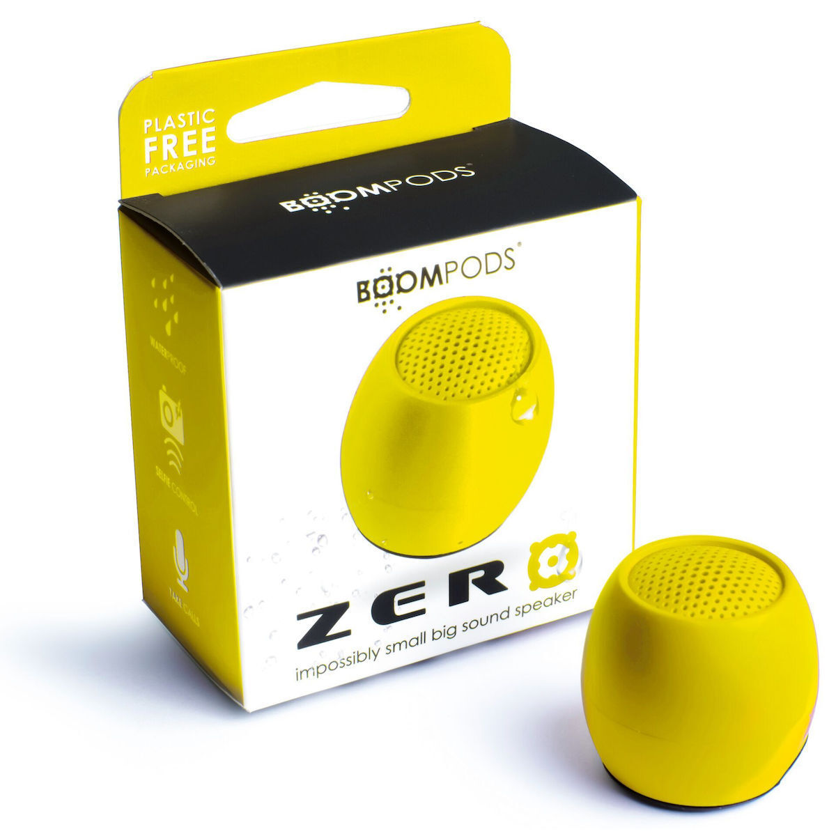 Boompods Zero Ηχείο Bluetooth 3W με Διάρκεια Μπαταρίας έως 5 ώρες Κίτρινο - Image 2