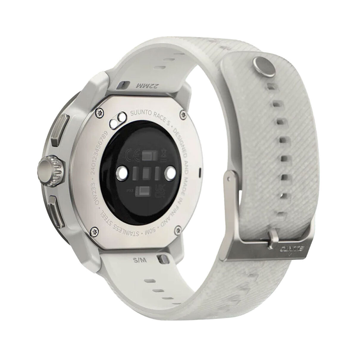 Suunto Race S Stainless Steel 45mm Αδιάβροχο Smartwatch με Παλμογράφο (Powder Gray) - Image 3