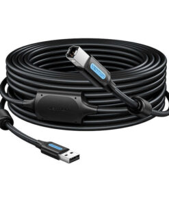 Alternative view of Vention USB 2.0 Cable USB-A male - USB-B male Μαύρο 5m 056534