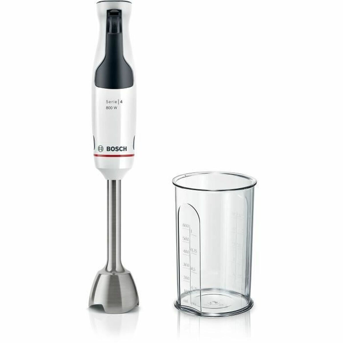 Bosch MSM4W410 Ραβδομπλέντερ με Πλαστική Ράβδο 800W Λευκό