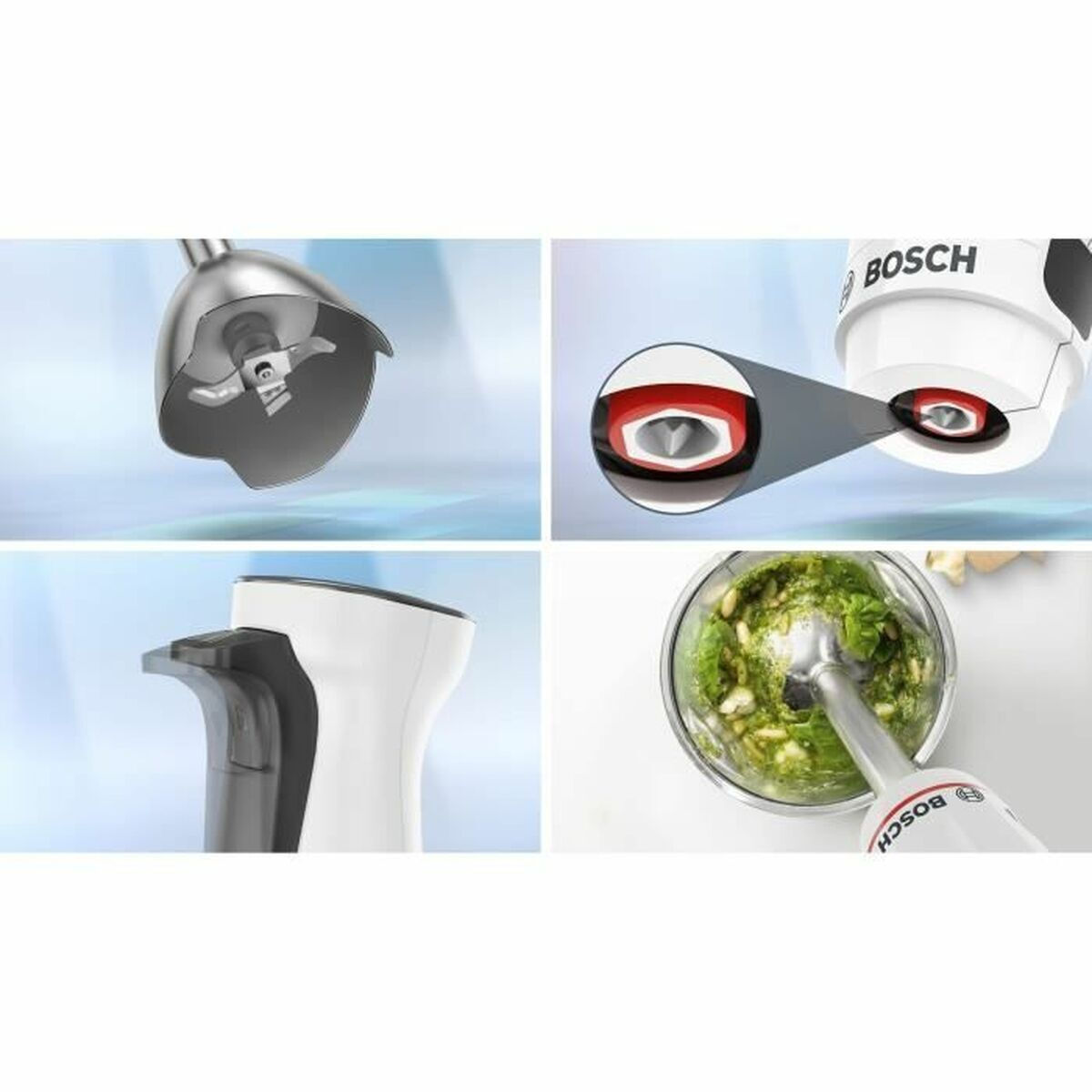 Bosch MSM4W410 Ραβδομπλέντερ με Πλαστική Ράβδο 800W Λευκό - Image 3