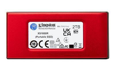 Kingston XS1000 USB-C Εξωτερικός SSD 2TB 1.8" Κόκκινο - Image 2
