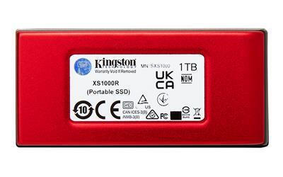 Kingston XS1000 USB-C Εξωτερικός SSD 1TB 1.8" Κόκκινο - Image 3