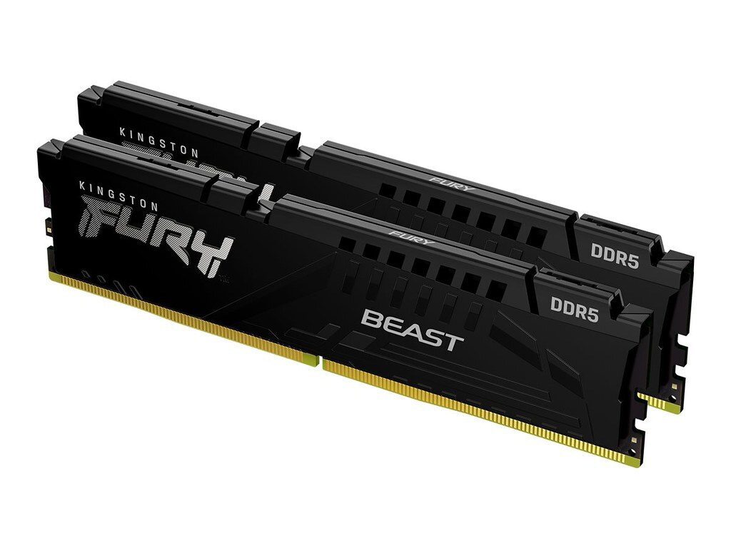 Kingston Fury Beast DDR5 64GB RAM με 2x32GB Modules και Ταχύτητα 6400 για Desktop KF564C32BBEK2-64