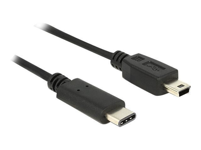 DeLock Regular USB 2.0 Cable USB-C male - mini USB-B male Μαύρο 0.5m (83335) - Image 2