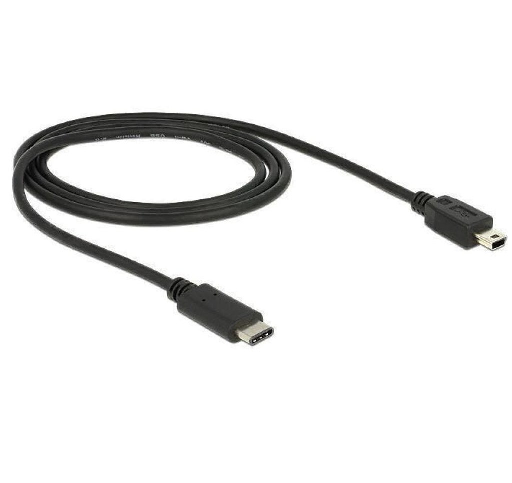 DeLock Regular USB 2.0 Cable USB-C male - mini USB-B male Μαύρο 0.5m (83335) - Image 3