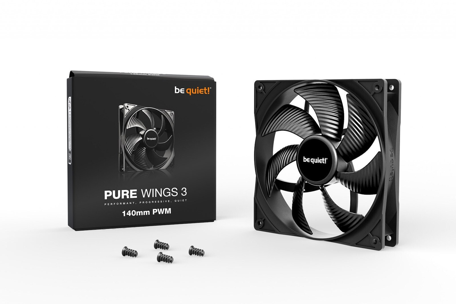 Be Quiet Pure Wings 3 Case Fan 140mm με Σύνδεση 4-Pin PWM - Image 3