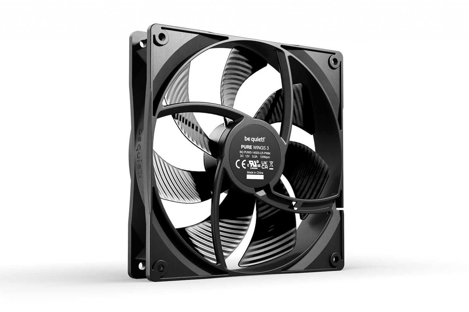 Be Quiet Pure Wings 3 Case Fan 140mm με Σύνδεση 4-Pin PWM - Image 2