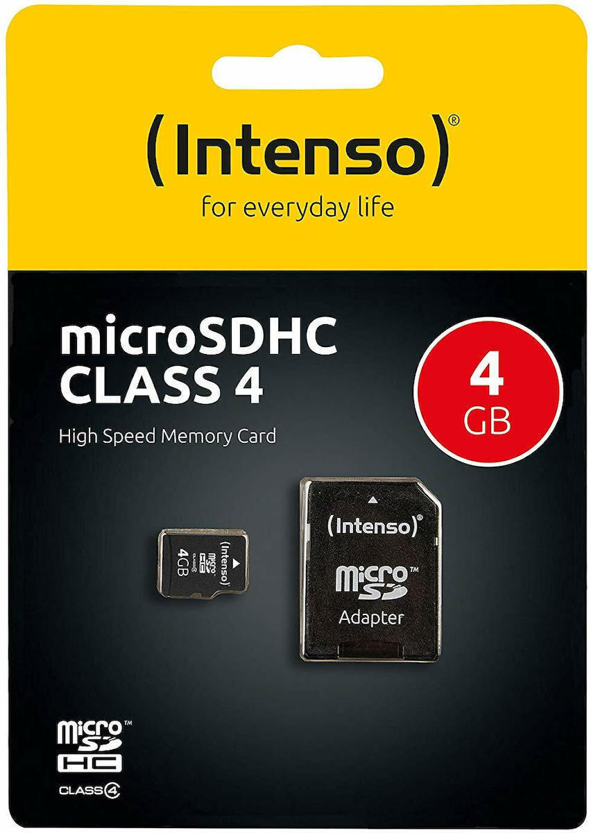 Intenso microSDHC 4GB Class 4 με αντάπτορα - Image 2