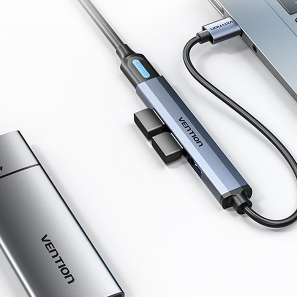 Vention USB 3.0 Hub 4 Θυρών με σύνδεση USB-A Γκρι (CKOHB) - Image 7