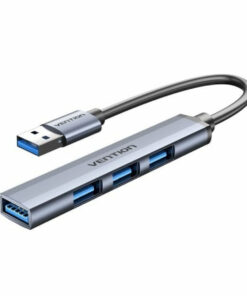 Vention USB 3.0 Hub 4 Θυρών με σύνδεση USB-A Γκρι (CKOHB)