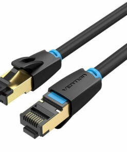 Alternative view of Vention S/FTP Cat.8 Καλώδιο Δικτύου Ethernet 5m Μαύρο 1τμχ