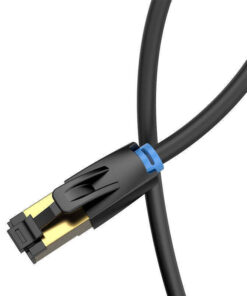 Alternative view of Vention S/FTP Cat.8 Καλώδιο Δικτύου Ethernet 1m Μαύρο 1τμχ