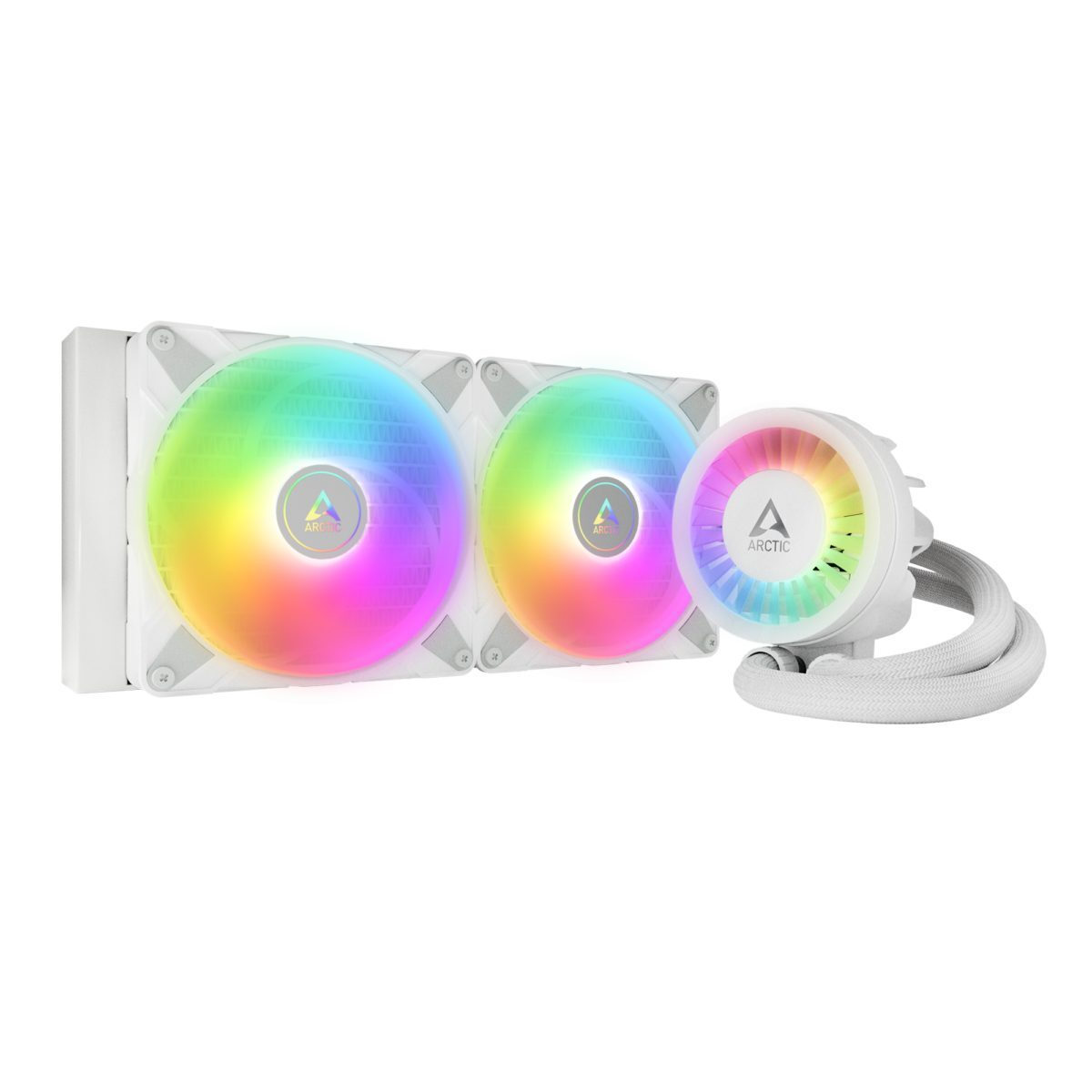 Arctic Liquid Freezer III 280 A-RGB Υδρόψυξη Επεξεργαστή Διπλού Ανεμιστήρα 140mm για Socket AM4/AM5/1700 Λευκή