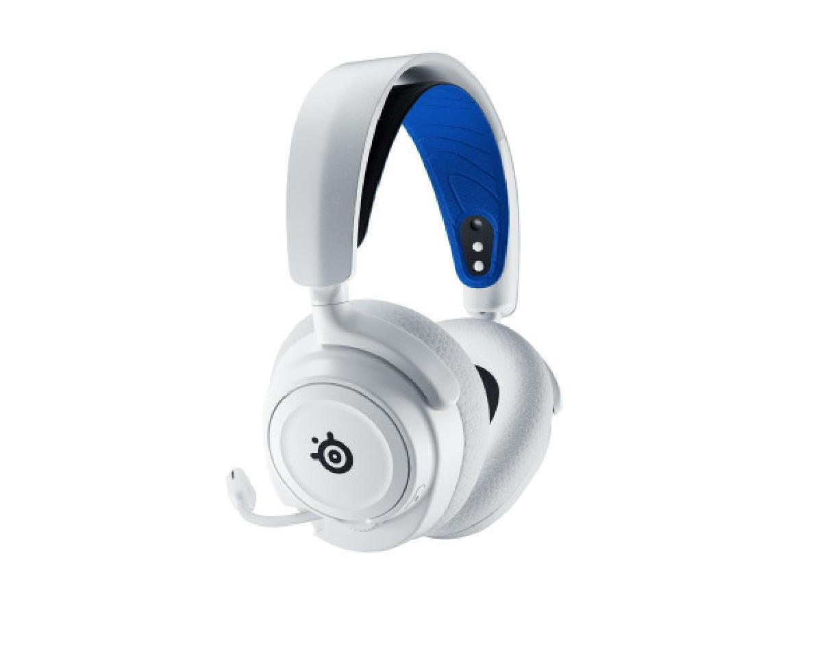SteelSeries Arctis Nova 7P Ασύρματο Over Ear Gaming Headset με σύνδεση Bluetooth / USB Λευκό