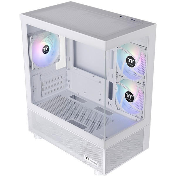 Thermaltake View 170 TG Gaming Micro Tower Κουτί Υπολογιστή με Πλαϊνό Παράθυρο και RGB Φωτισμό Λευκό - Image 2