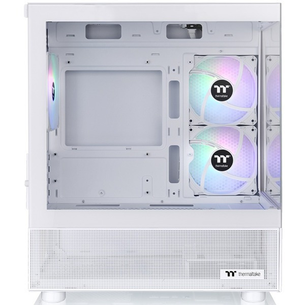 Thermaltake View 170 TG Gaming Micro Tower Κουτί Υπολογιστή με Πλαϊνό Παράθυρο και RGB Φωτισμό Λευκό - Image 3
