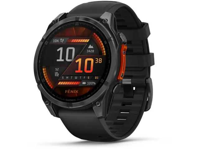 Garmin Fenix 8 Stainless Steel 47mm Αδιάβροχο Smartwatch με Παλμογράφο (Slate Grey With Black Silicone Band) - Image 3