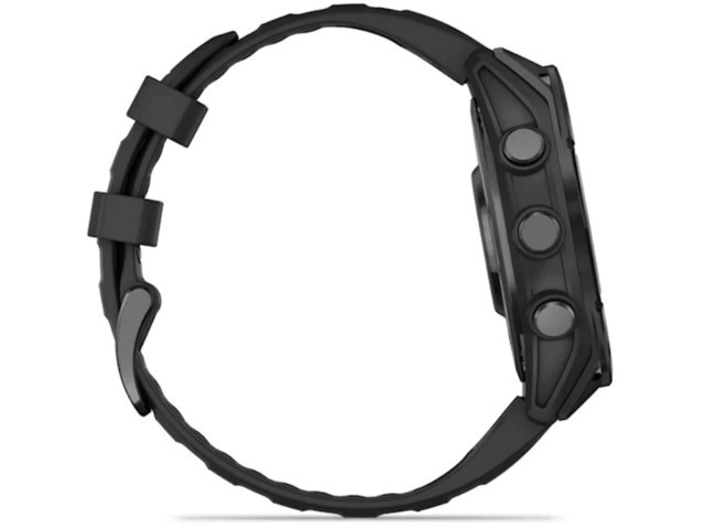 Garmin Fenix 8 Stainless Steel 47mm Αδιάβροχο Smartwatch με Παλμογράφο (Slate Grey With Black Silicone Band) - Image 4