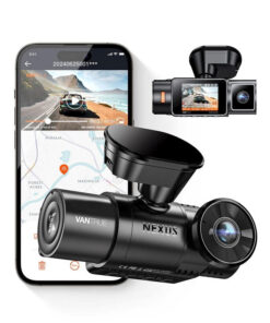 Vantrue Σετ Κάμερα DVR Αυτοκινήτου 1080P WiFi, GPS για Παρμπρίζ με Αυτοκόλλητο & Κάμερα Οπισθοπορείας