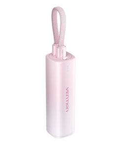 Vention FHWR0 Power Bank 5000mAh 20W με Θύρα USB-C Ροζ