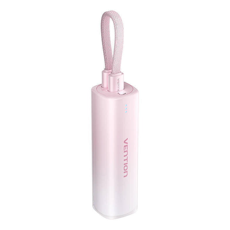 Vention FHWR0 Power Bank 5000mAh 20W με Θύρα USB-C Ροζ