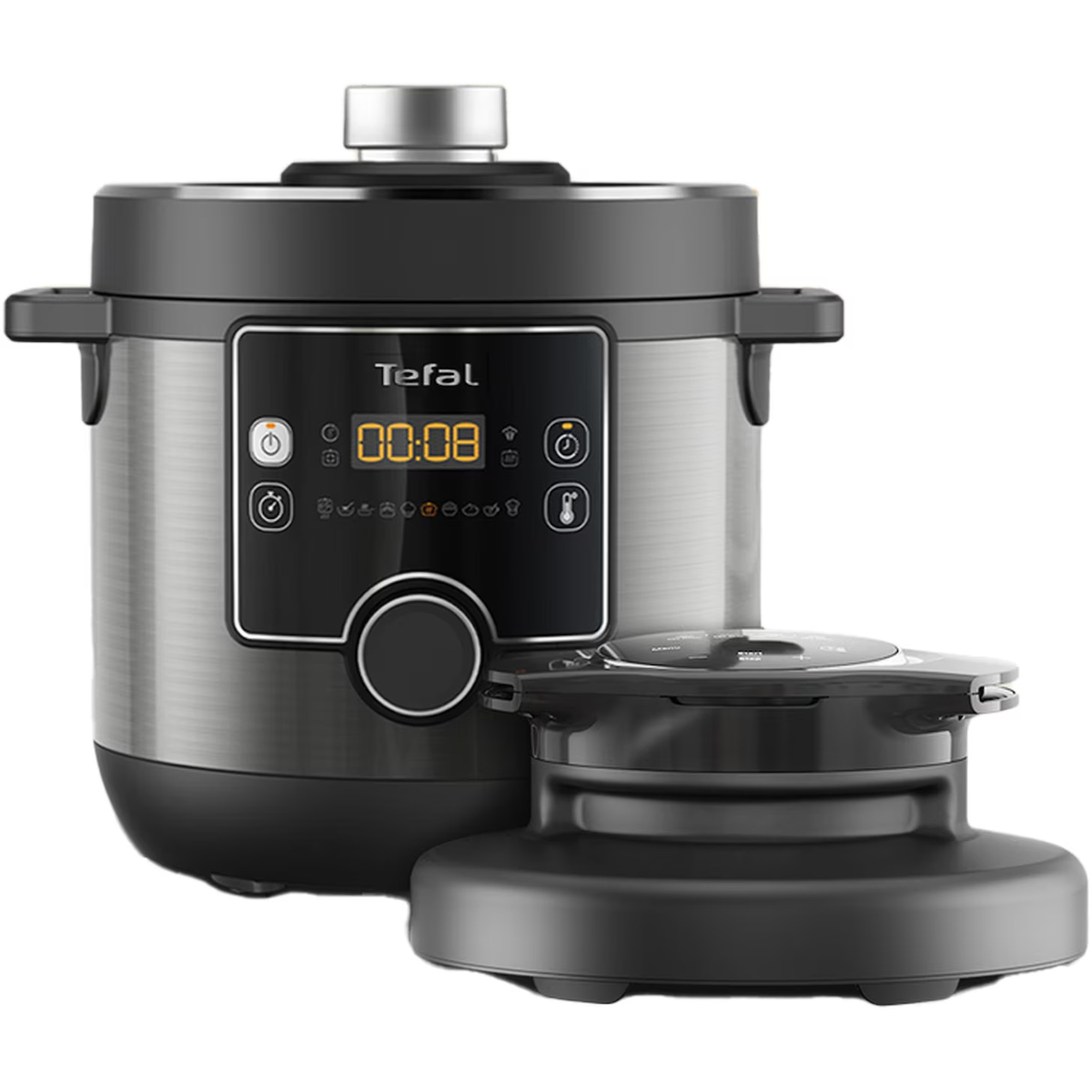 Tefal Turbo Cuisine And Fry CY778830 Πολυμάγειρας 1200W με Χωρητικότητα 7.6lt Ασημί - Image 4