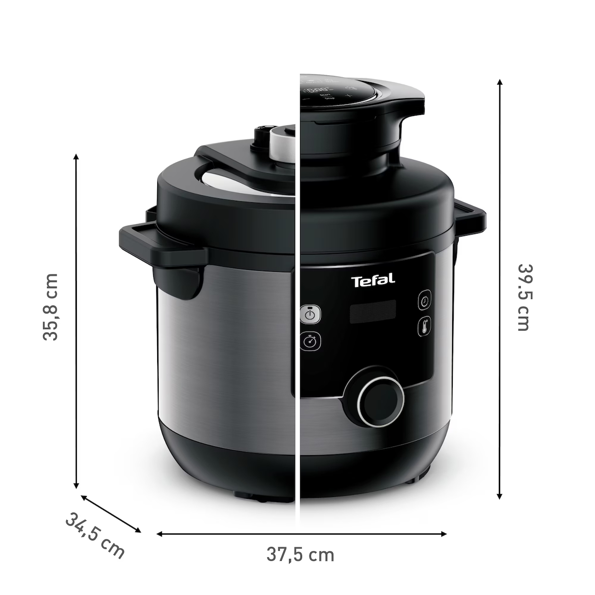 Tefal Turbo Cuisine And Fry CY778830 Πολυμάγειρας 1200W με Χωρητικότητα 7.6lt Ασημί - Image 8