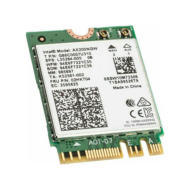 Intel M.2 Ασύρματη Κάρτα Δικτύου Wi‑Fi 6 (1000Mbps) PCI-e AX200.NGWG.NV - Image 3