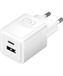 Alternative view of Vention Φορτιστής Χωρίς Καλώδιο GaN με Θύρα USB-A και Θύρα USB-C 30W Λευκός (FEQW0-EU)