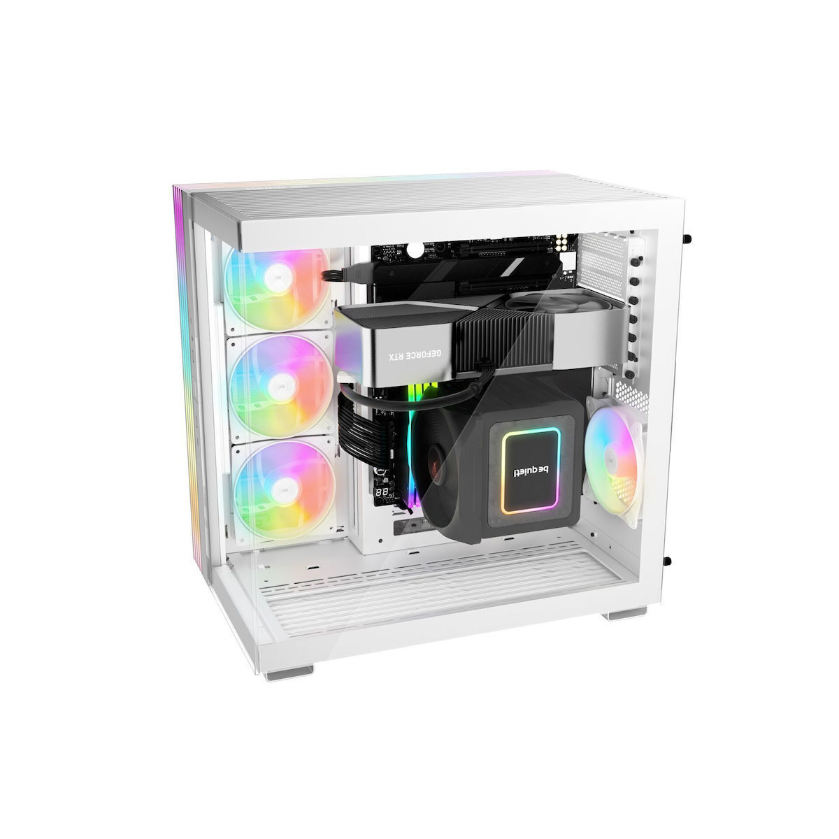 Be Quiet Light Base 600 DX Gaming Midi Tower Κουτί Υπολογιστή με Πλαϊνό Παράθυρο και RGB Φωτισμό Λευκό - Image 9