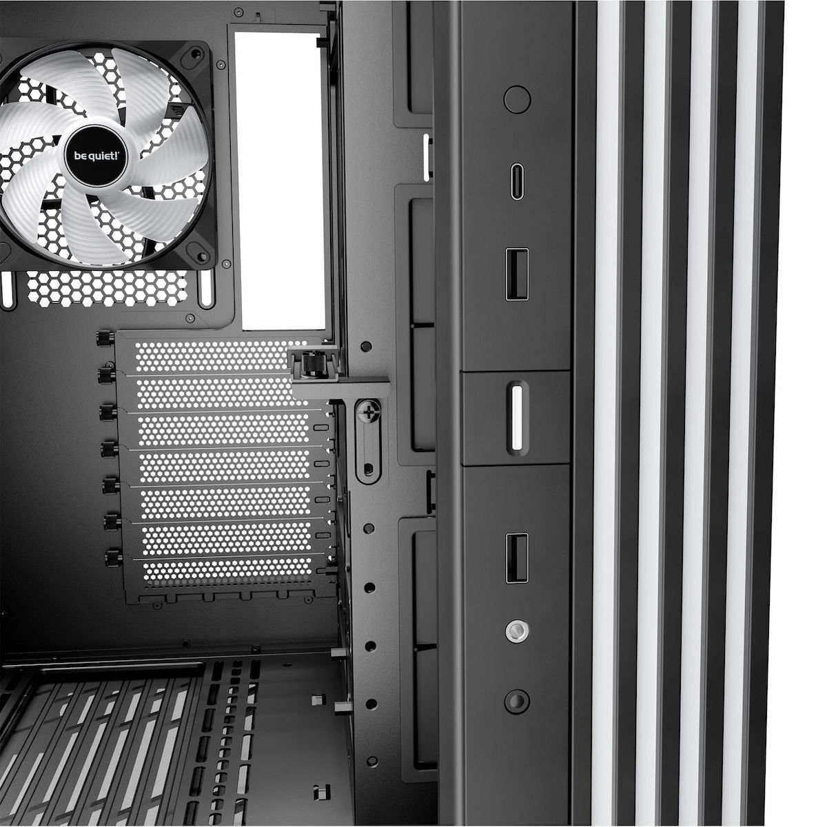 Be Quiet Light Base 600 LX Gaming Midi Tower Κουτί Υπολογιστή με Πλαϊνό Παράθυρο και RGB Φωτισμό Μαύρο - Image 6