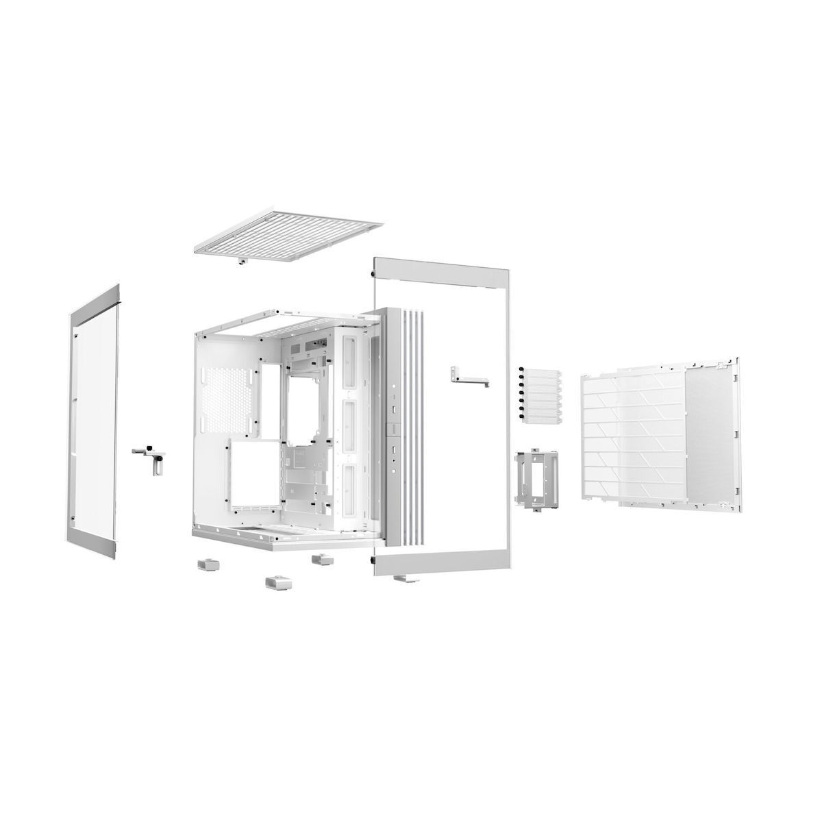 Be Quiet Light Base 600 DX Gaming Midi Tower Κουτί Υπολογιστή με Πλαϊνό Παράθυρο και RGB Φωτισμό Λευκό - Image 7
