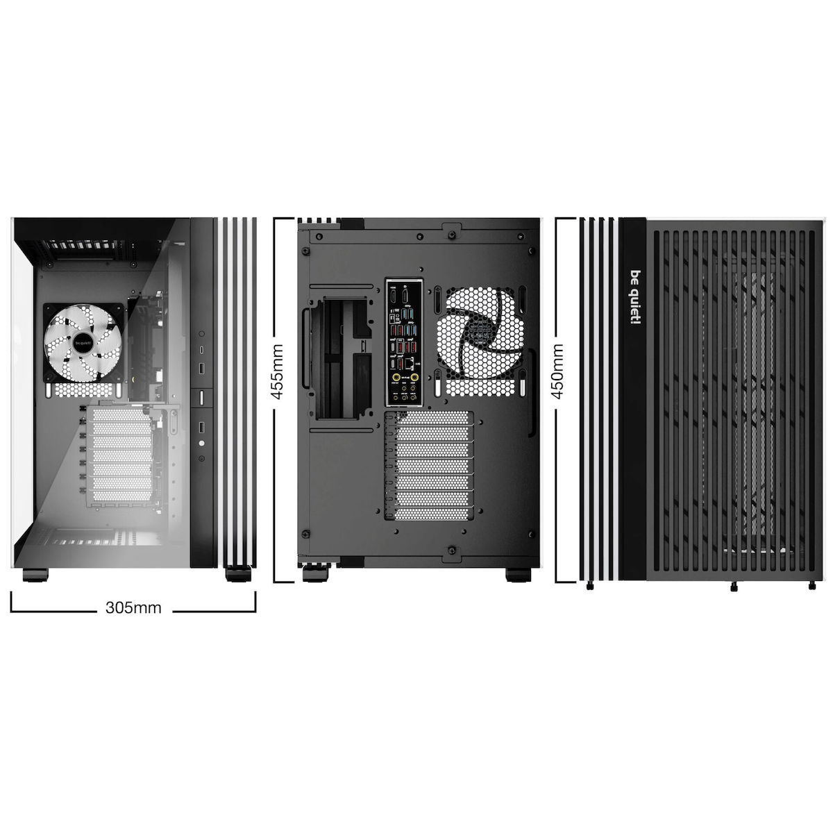 Be Quiet Light Base 600 LX Gaming Midi Tower Κουτί Υπολογιστή με Πλαϊνό Παράθυρο και RGB Φωτισμό Μαύρο - Image 7