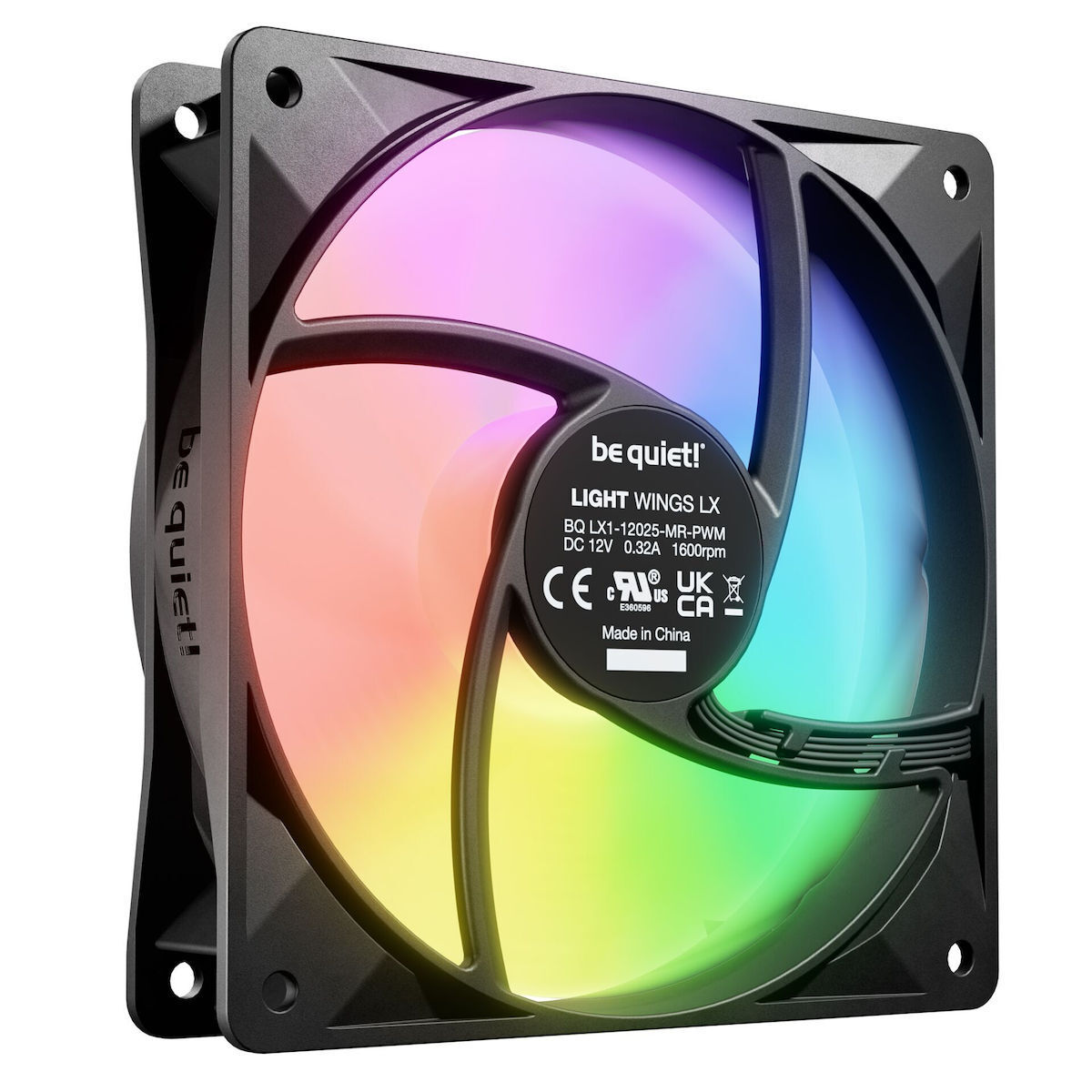 Be Quiet Light Wings LX Case Fan 120mm με ARGB Φωτισμό και Σύνδεση 3-Pin / 4-Pin PWM - Image 2