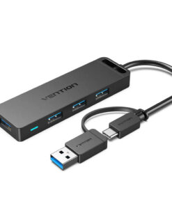 Alternative view of Vention USB 3.0 Hub 4 Θυρών με σύνδεση USB-C (CHTBB)