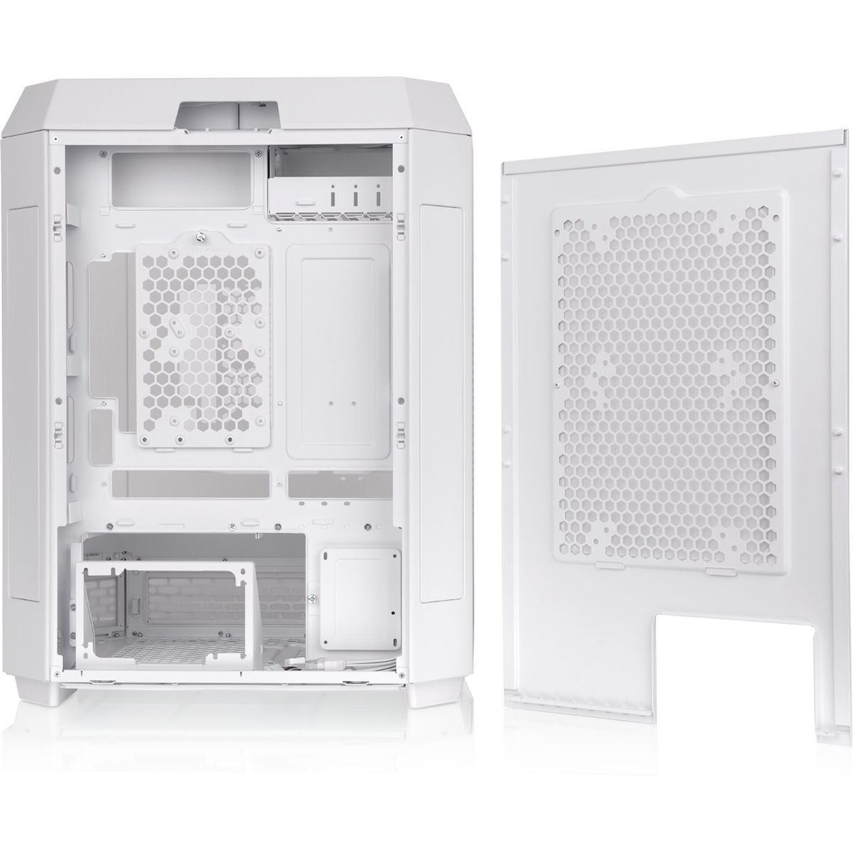 Thermaltake The Tower 600 Gaming Midi Tower Κουτί Υπολογιστή με Πλαϊνό Παράθυρο Snow White - Image 4