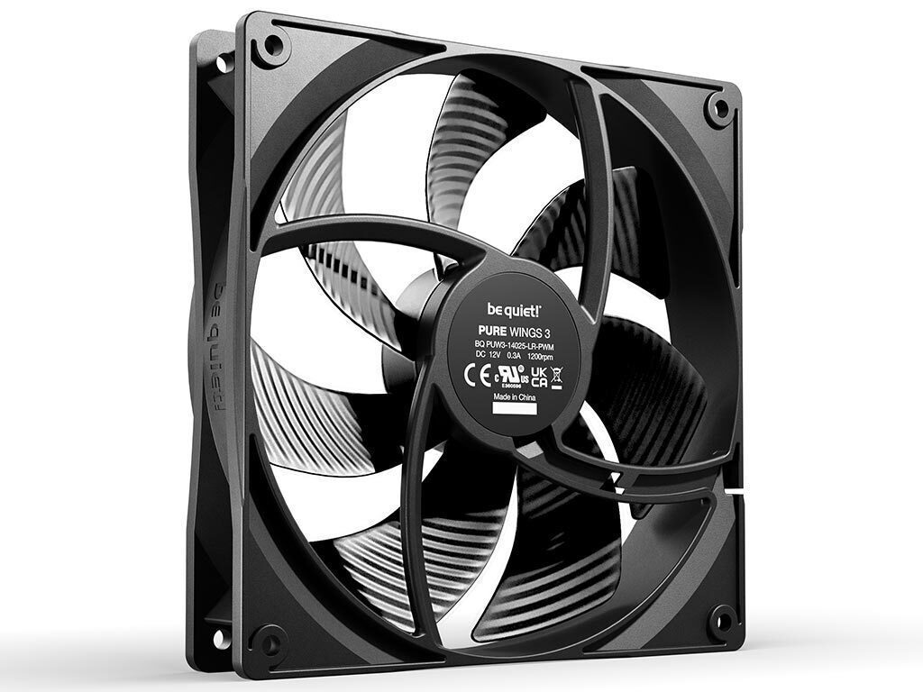 Be Quiet Pure Wings 3 Case Fan 140mm με Σύνδεση 4-Pin PWM - Image 4
