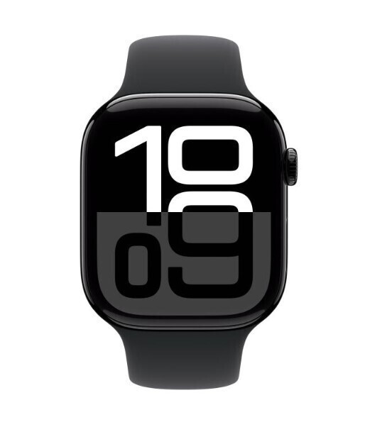 Apple Watch Series 10 Cellular Aluminium 46mm Αδιάβροχο με eSIM και Παλμογράφο (Sport Band Jet Black/Ink) - Image 2
