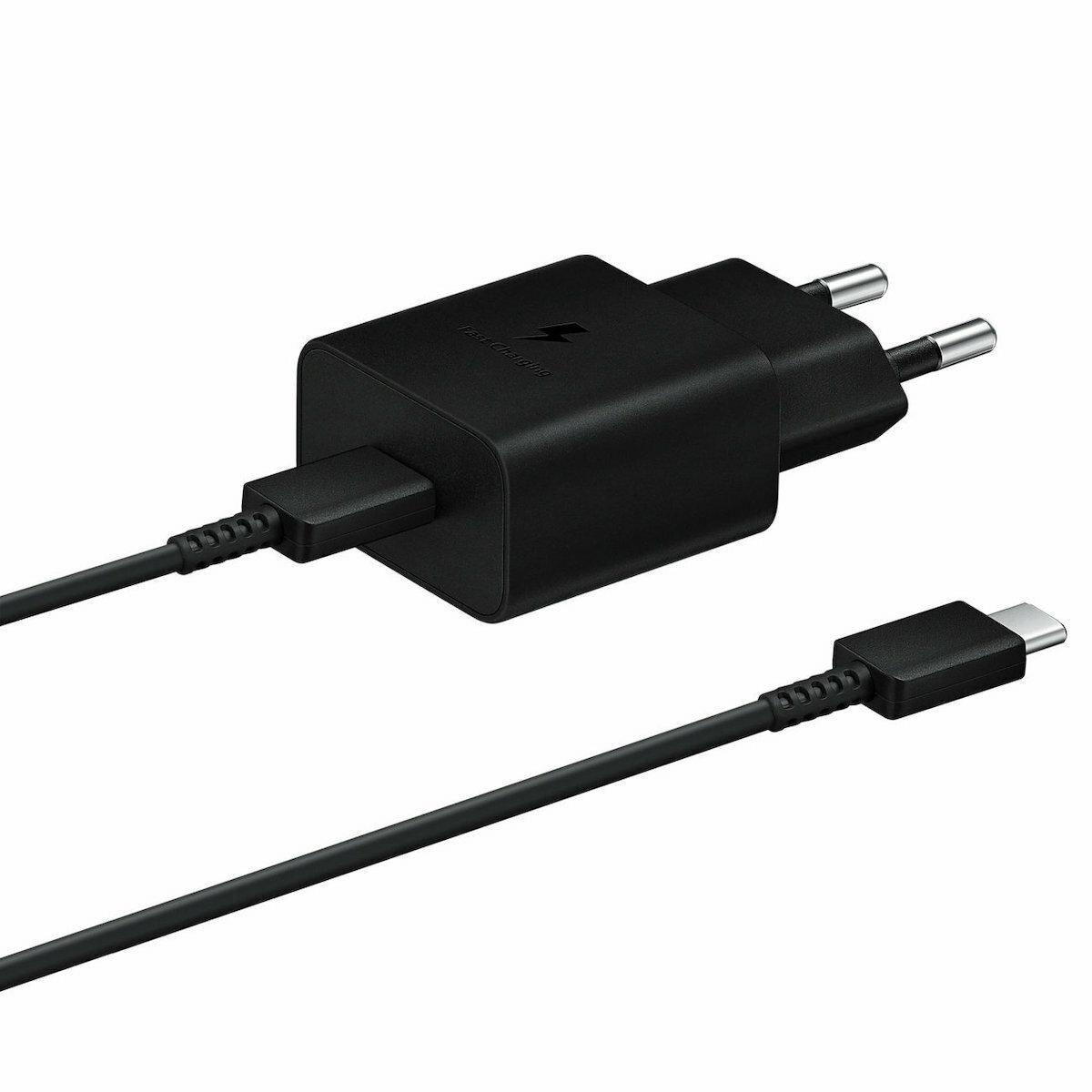 Samsung Φορτιστής με Θύρα USB-C και Καλώδιο USB-C - USB-C 15W Power Delivery Μαύρος (EP-T1510X) - Image 5