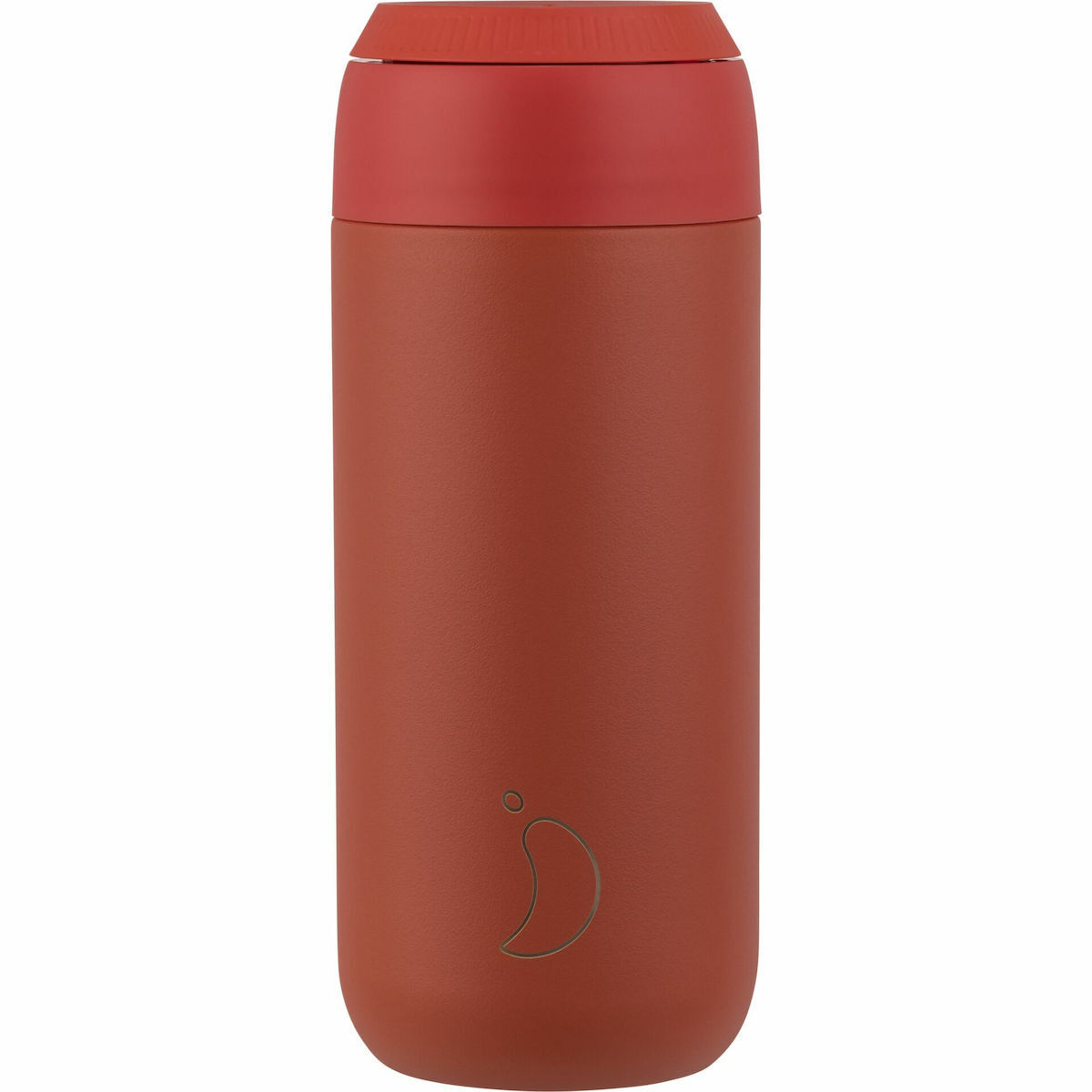 Chilly's Series 2 Ποτήρι Θερμός Ανοξείδωτο BPA Free 500ml Maple Red με Καλαμάκι 22523 - Image 2