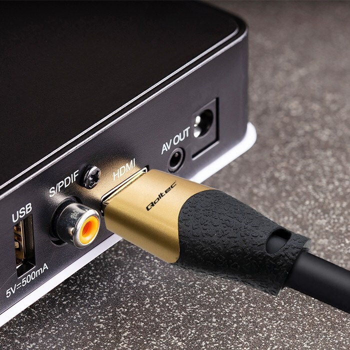 Qoltec HDMI 2.1 Cable HDMI male - HDMI male 5m Μαύρο (50357) - Image 4