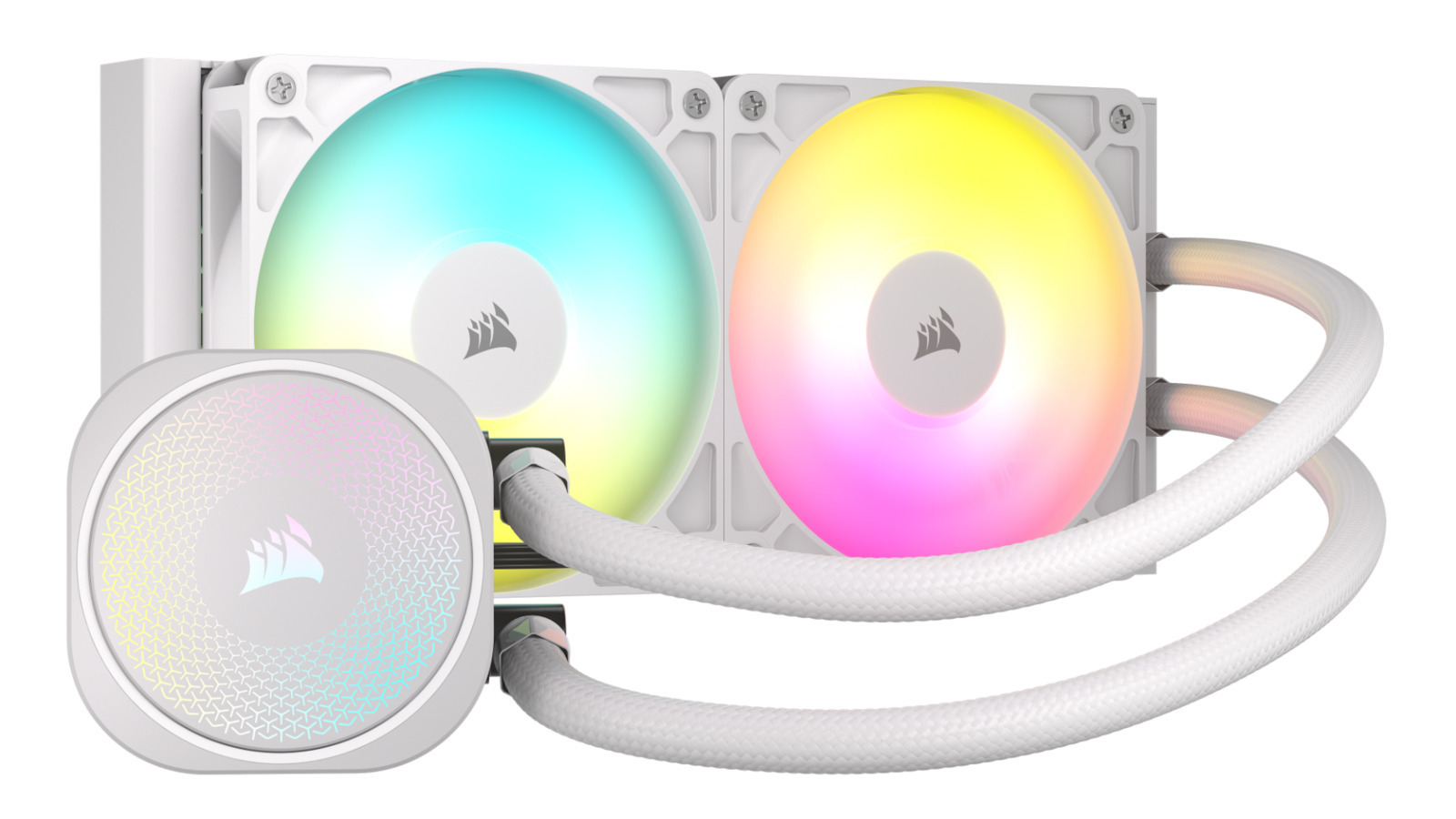 Corsair Nautilus 240 RS Υδρόψυξη Επεξεργαστή Διπλού Ανεμιστήρα 120mm για Socket AM4/AM5/1700 με ARGB Φωτισμό Λευκή