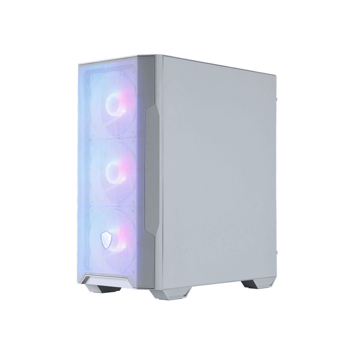 MSI Mag Forge M100R Gaming Micro Tower Κουτί Υπολογιστή με Πλαϊνό Παράθυρο και RGB Φωτισμό Λευκό