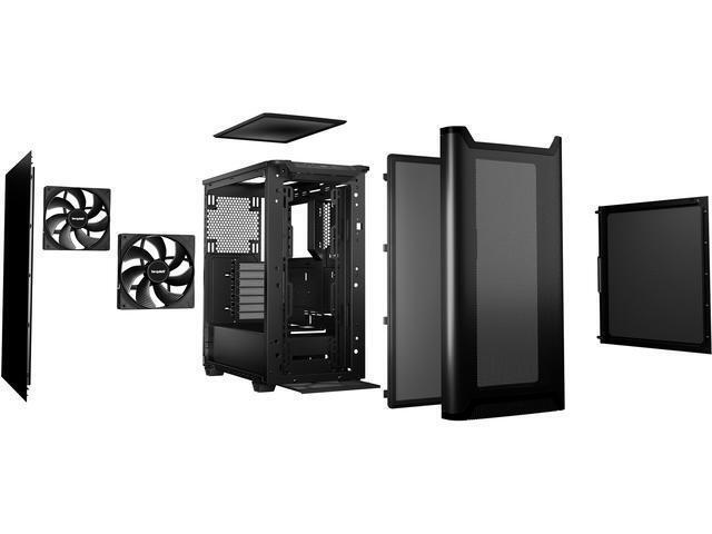 Be Quiet Pure Base 501 Midi Tower Κουτί Υπολογιστή Airflow Black - Image 3