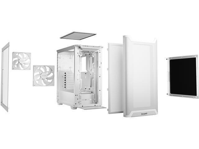 Be Quiet Pure Base 501 Midi Tower Κουτί Υπολογιστή με Πλαϊνό Παράθυρο Airflow Window White - Image 4