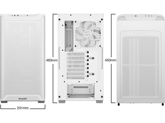 Be Quiet Pure Base 501 Midi Tower Κουτί Υπολογιστή με Πλαϊνό Παράθυρο Airflow Window White - Image 7