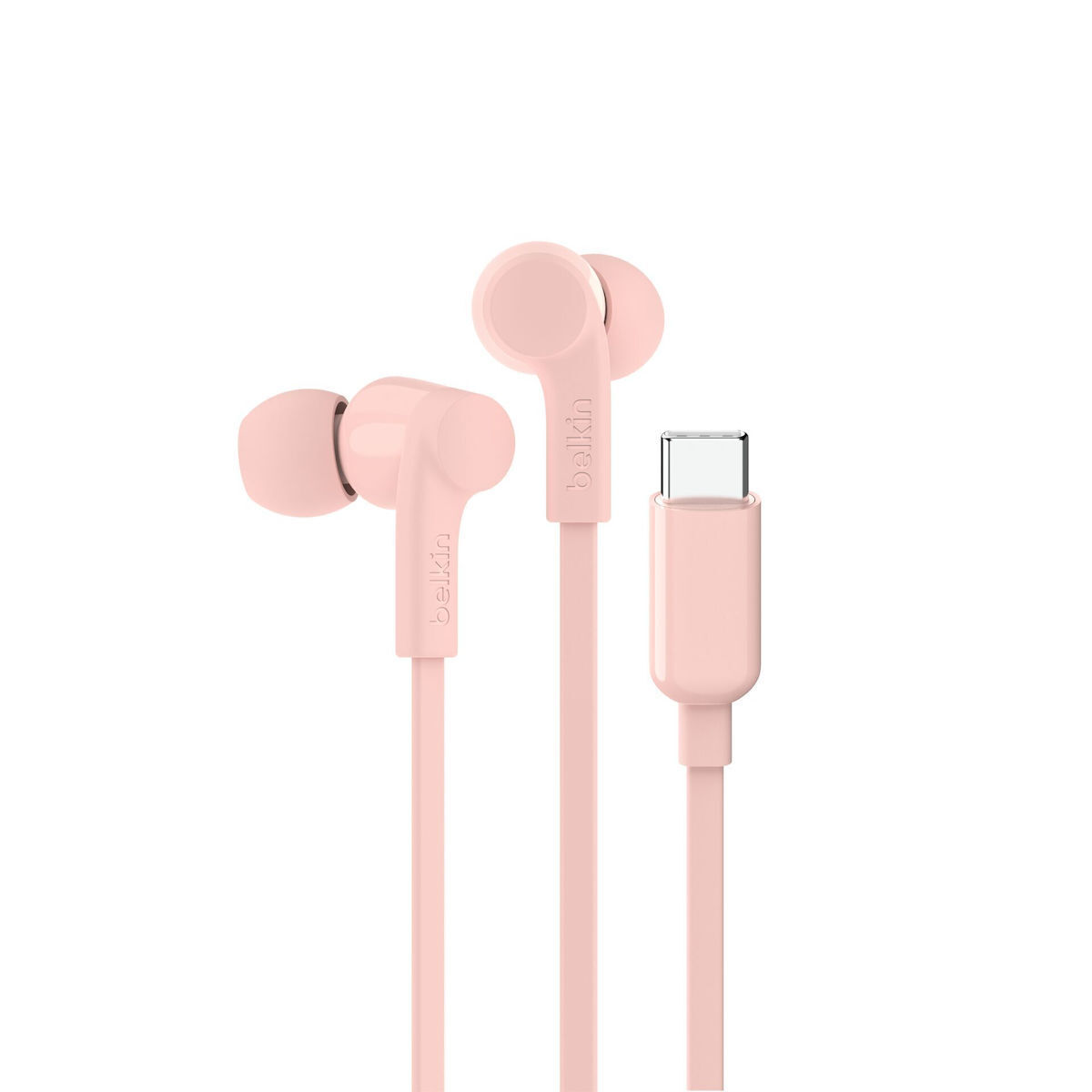 Belkin Rockstar In-ear Handsfree Ακουστικά με Βύσμα USB-C Ροζ